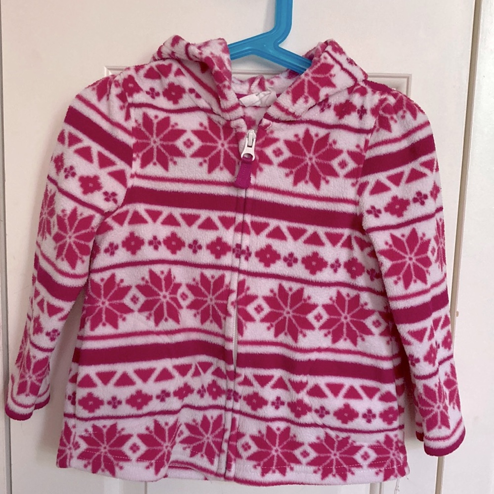 Crazy 8 dark pink fleece hoodie